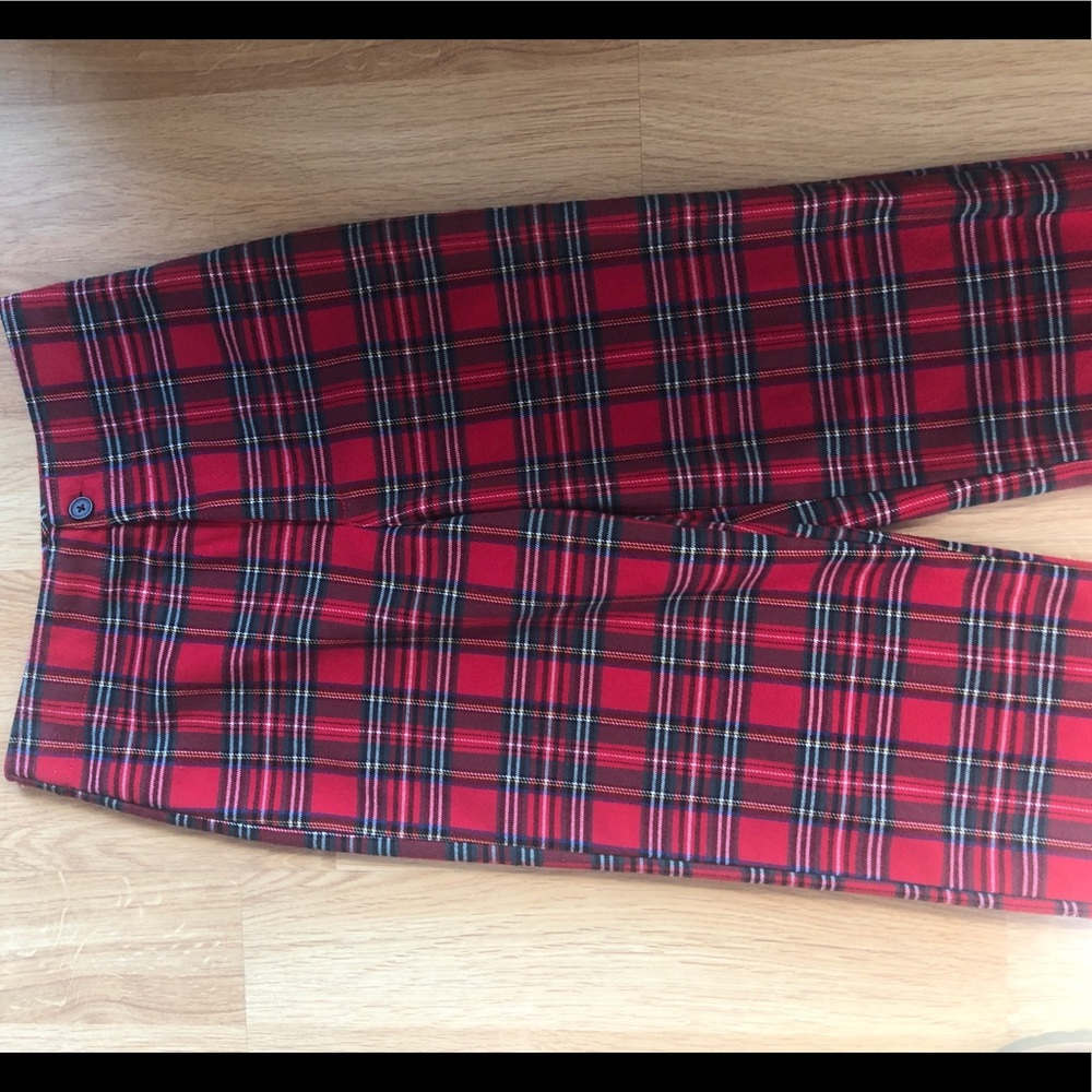 Brandy Melville John Galt Red Plaid Kim Pants